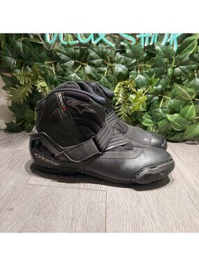 Alpinestars SMX-1R V2 Vented Boots Black, Size 9.5 US (44 EU) READ